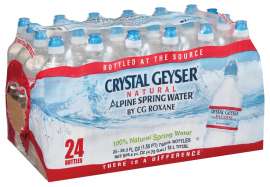 Crystal Geyser 24772-1 Alpine Spring Water, 25.3 fl-oz Bottle
