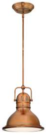 Westinghouse 63084A Mini Pendant Light, 120 V, 1-Lamp, LED Lamp, 800 Lumens Lumens, 3000 K Color Temp, Metal Fixture