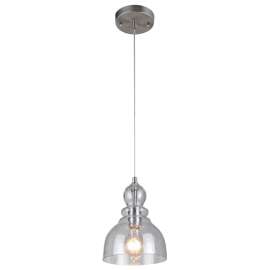 Westinghouse 6100700 Indoor Adjustable Mini Pendant, 1-Lamp, Brushed Nickel Fixture
