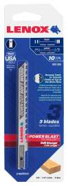 Lenox 1991389 Jig Saw Blade, 5/16 in W, 4 in L, 10 TPI