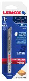Lenox 1991386 Jig Saw Blade, 5/16 in W, 4 in L, 10 TPI
