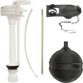 ProSource Economy Toilet Tank Repair Kit, 1 Set-Piece, Black/White
