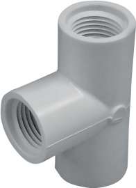 GENOVA 300 Series 35455 Pipe Tee, 1/2 in Run, FIP Run Connection, 1/2 in Branch, FIP Branch Connection