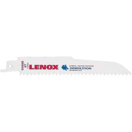 Lenox 205126066R Reciprocating Saw Blade, 7/8 in W, 6 in L, 6 TPI, Bi-Metal Cutting Edge