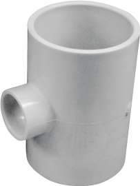 GENOVA 300 Series 31434 Pipe Reducing Tee, 2 x 3/4 in Run, Slip Run Connection, Slip Joint Branch Connection