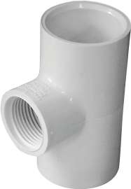 GENOVA 300 Series 31487 Pipe Reducing Tee, 1 x 3/4 in Run, Slip Run Connection, Slip Joint x FIP Branch Connection