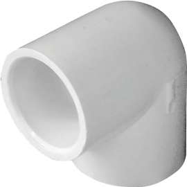 GENOVA 300 Series 30707 Pipe Elbow, 3/4 in Slip, 90 deg, White