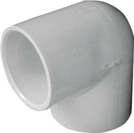 GENOVA 300 Series 30715 Pipe Elbow, 1-1/2 in Slip, 90 deg, White