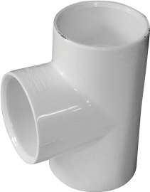 GENOVA 300 Series 31415 Pipe Tee, 1-1/2 in Run, Slip Run Connection, 1-1/2 in Branch, Slip Joint Branch Connection
