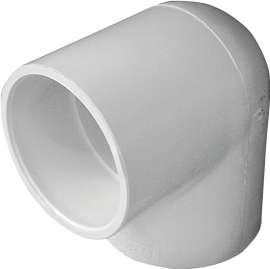 GENOVA 300 Series 30740 Pipe Elbow, 4 in Slip, 90 deg, White