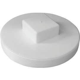 GENOVA 41860 Pipe Plug, 6 in MIP, White