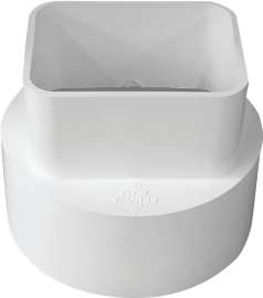 GENOVA 400 Series 45234 Downspout Adapter, 2 x 3 x 4 in, PVC