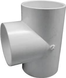 GENOVA 300 Series 31440 Pipe Tee, 4 in Run, Slip Run Connection, 4 in Branch, Slip Joint Branch Connection, White