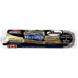 BENNETT MP 20MM Paint Roller Refill, 20 mm Thick Nap, 9-1/2 in L, Microfiber Cover