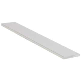 Loxcreen DUA3302SCL08 Flat Bar, 3/4 in W, 8 ft L, 1/8 in Thick, Aluminum, Satin Clear