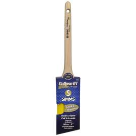 Eclipse 6025-50 Angular Sash Brush, 2 in W, Synthetic Hybrid Blend Bristle, Rat Tail Handle