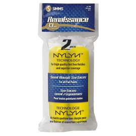 Renaissance A-196 Mini Roller Refill, 13 mm Thick Nap, 6 in L, Synthetic Hybrid Blend Cover