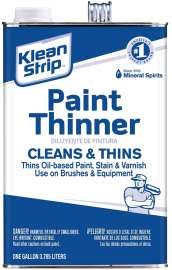 Klean Strip GKPT94002P Paint Thinner, Liquid, Free, Clear, Water White, 1 gal, Can