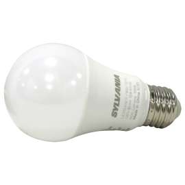 Sylvania 78100 LED Bulb, General Purpose, A19 Lamp, 75 W Equivalent, E26 Lamp Base, Frosted, Daylight Light