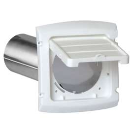 DUNDAS JAFINE EzAccess BHLH4WZW Exhaust Hood, 6-1/8 in W Hood, 0.85 in D Hood, 7 in H Hood, 4 in Duct, White Hood