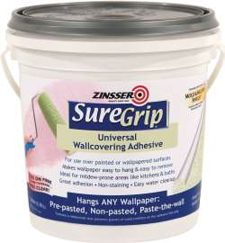 ZINSSER 2872 Wallcovering Adhesive Clear, Clear, 1 gal Can