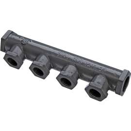 Pro-Flex PFMN-CCB 4-Port Pipe Manifold, 3/4 X 1/2 in, NPT Female, Metal