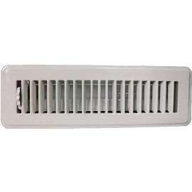 ProSource FR01-2X10W Floor Register, Steel, White