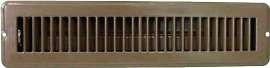 ProSource FR01-2X14B Floor Register, 4 in L, 13-3/8 in W, Steel, Brown