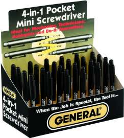 GENERAL 744DB Mini Pocket Screwdriver