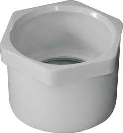 GENOVA 300 Series 30254 Pipe Reducing Bushing, 1-1/2 in Spigot x 1-1/4 in Slip, White