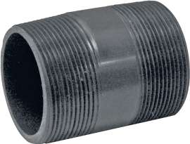 GENOVA 300 Series 388030D Pipe Nipple, 2 in MIP, 3 in L, Gray