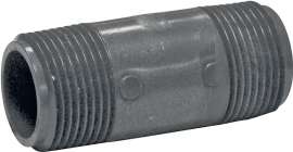 GENOVA 385030D Pipe Nipple, 1 in MIP x MIP, 3 in L, Gray