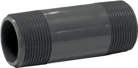 GENOVA 386030D Pipe Nipple, 1-1/4 in MIP x MIP, 3 in L, Gray
