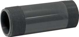 GENOVA 387050D Pipe Nipple, 1-1/2 in MIP x MIP, 5 in L, Gray