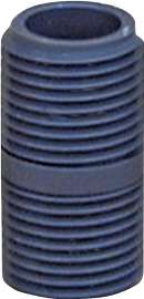 GENOVA 383001D Pipe Nipple, 1/2 in MIP x MIP, 1-3/8 in L, Gray