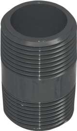 GENOVA 300 Series 383025D Pipe Nipple, 1/2 in MIP, 2-1/2 in L, Gray