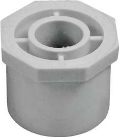 GENOVA 300 Series 30255 Pipe Reducing Bushing, 1-1/2 in Spigot x 1/2 in Slip, White