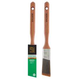 NOUR Heritage 3881-25N Angular Paint Brush, 1 in W, 2-1/4 in L Bristle, Nylon/Polyester Bristle, Sash Handle