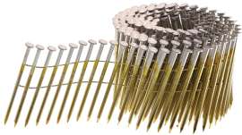 SENCO GD25AABF Nail, 2-1/2 in L, Galvanized Steel, Sencote, Full Round Head, Smooth Shank