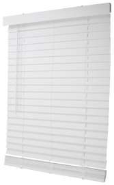 Simple Spaces FWMB-9 Blind, 64 in L, 27 in W, Faux Wood, White