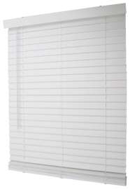 Simple Spaces FWMB-14 Blind, 64 in L, 34 in W, Faux Wood, White