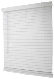 Simple Spaces FWMB-16 Blind, 64 in L, 36 in W, Faux Wood, White