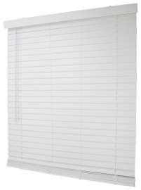 Simple Spaces FWMB-18 Blind, 64 in L, 43 in W, Faux Wood, White