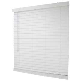 Simple Spaces FWMB-20 Blind, 64 in L, 47 in W, Faux Wood, White
