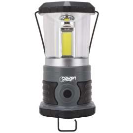 PowerZone 63992 Portable Lantern, D Battery, D Battery, LED Lamp, 1250 Lumens, 25 m Beam Distance, 40 hrs Run Time