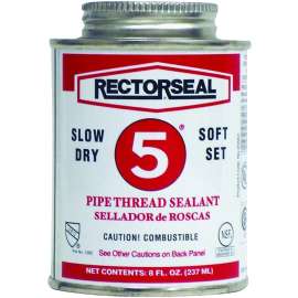 RECTORSEAL 25551 Thread Sealant, 0.5 pt Can, Paste, Yellow