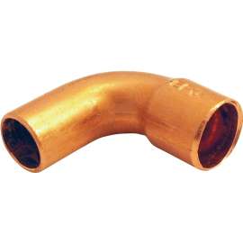 EPC 31412 Street Pipe Elbow, 1 in, Sweat x FTG, 90 deg Angle, Copper
