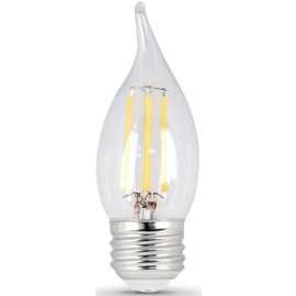 Feit Electric BPEFC25927CAFIL2 LED Flame Tip, General Purpose, 25 W Equivalent, E26 Lamp Base, Dimmable