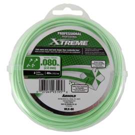 Arnold Xtreme Professional WLX-80 Trimmer Line, 0.08 in Dia, 40 ft L, Monofilament