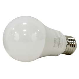 Sylvania 40205 LED Bulb, General Purpose, A19 Lamp, E26 Lamp Base, Dimmable, Frosted, 5000 K Color Temp